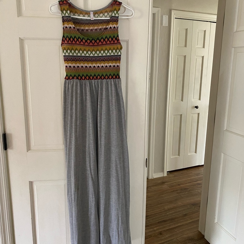 Knit top maxi dress